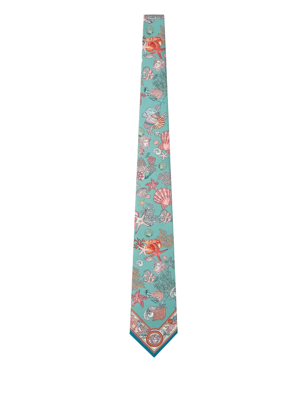 Versace cravate Underwater Barocco en soie | bleu | Image 1
