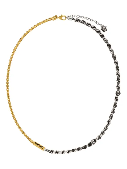 Versace logo-engraved necklace