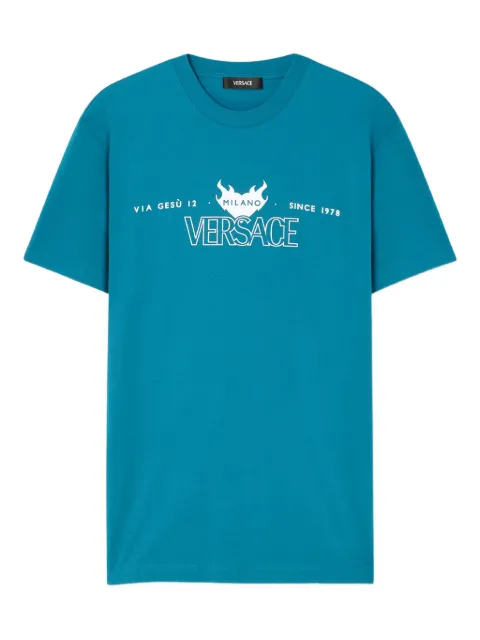Versace playera con logo estampado