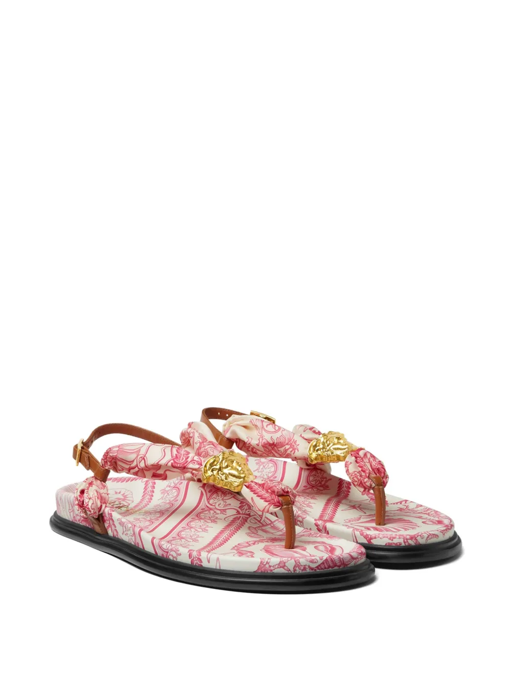 Versace Underwater Barocco La Medusa sandals | Heeled Sandals | Image 2