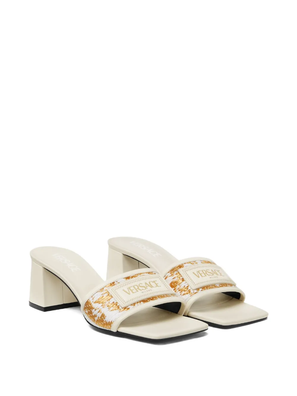 Versace Theia mules White