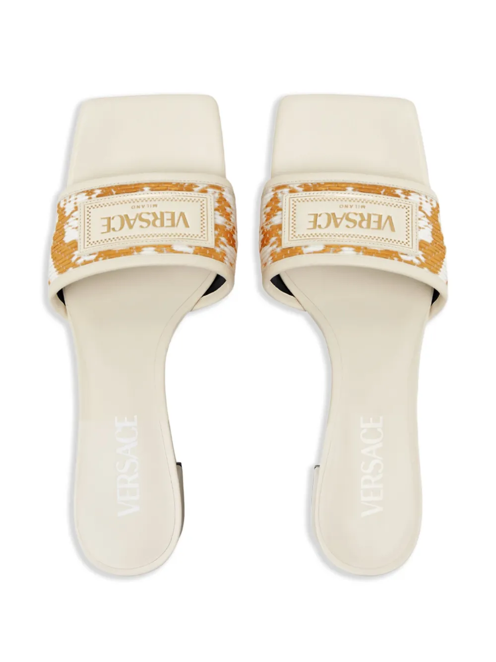 Versace Theia mules White