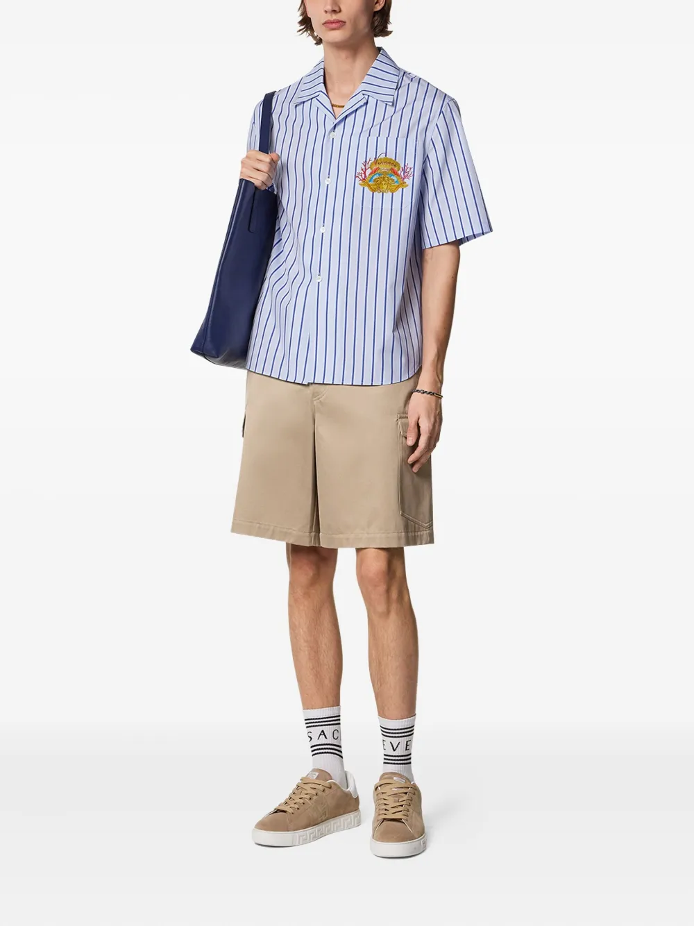 Versace Gabardine cargo shorts - Beige