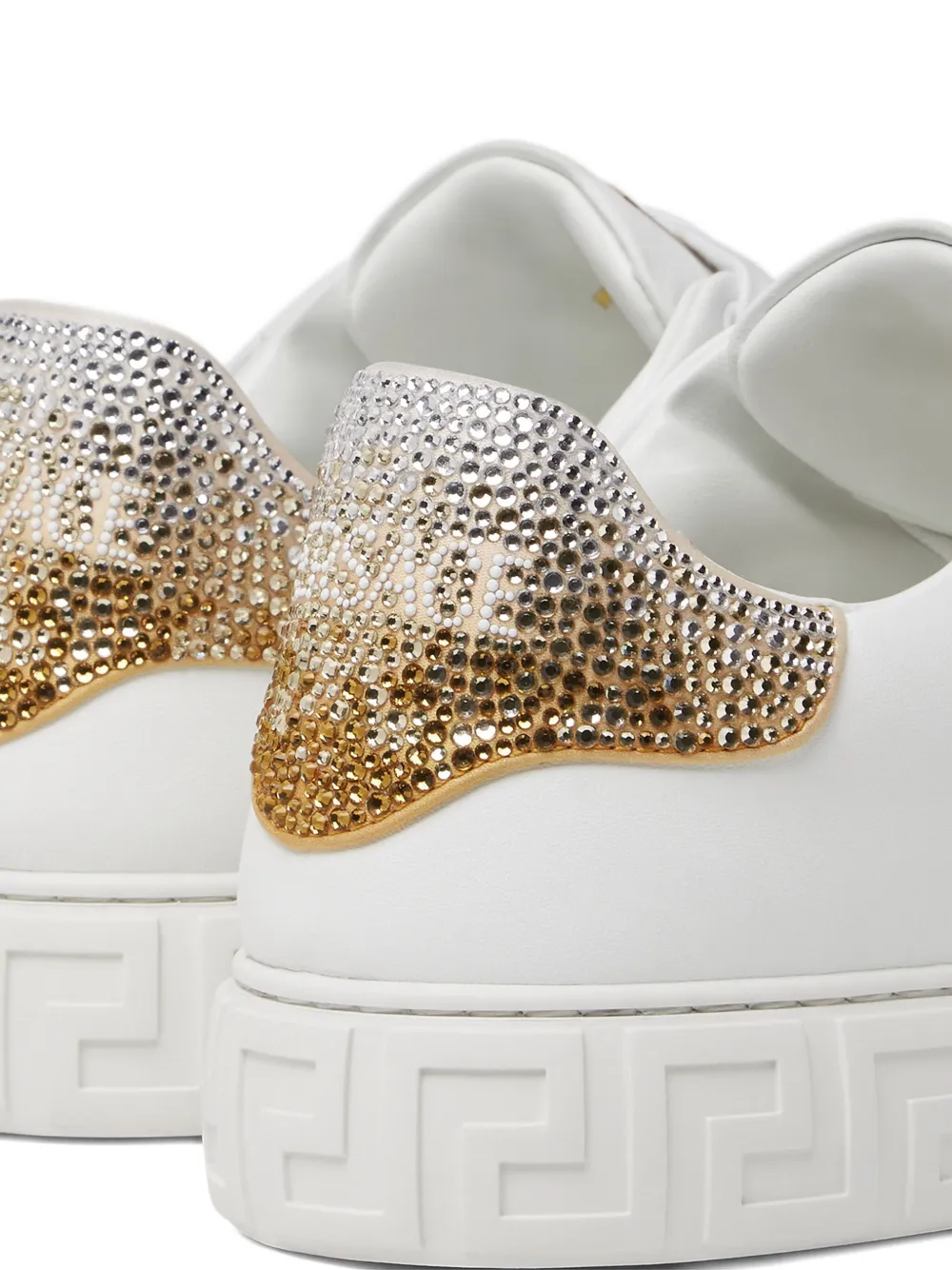 Versace Crystal Greca sneakers White