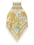 Versace Underwater Barocco cover-up foulard top - Gold