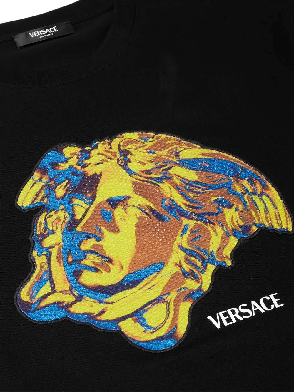 Versace Crystal Medusa Study T-shirt Zwart