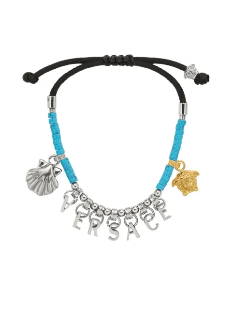 Versace logo pendant bracelet