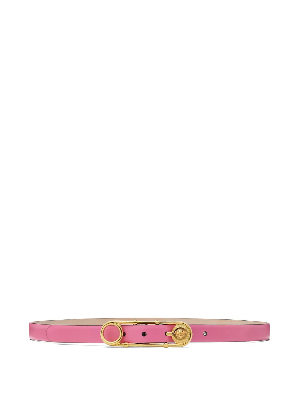 Safety Pin leather buckle belt