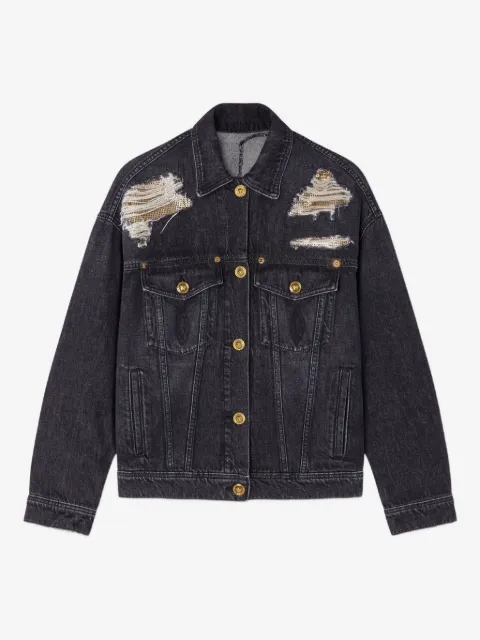 Versace distressed denim jacket