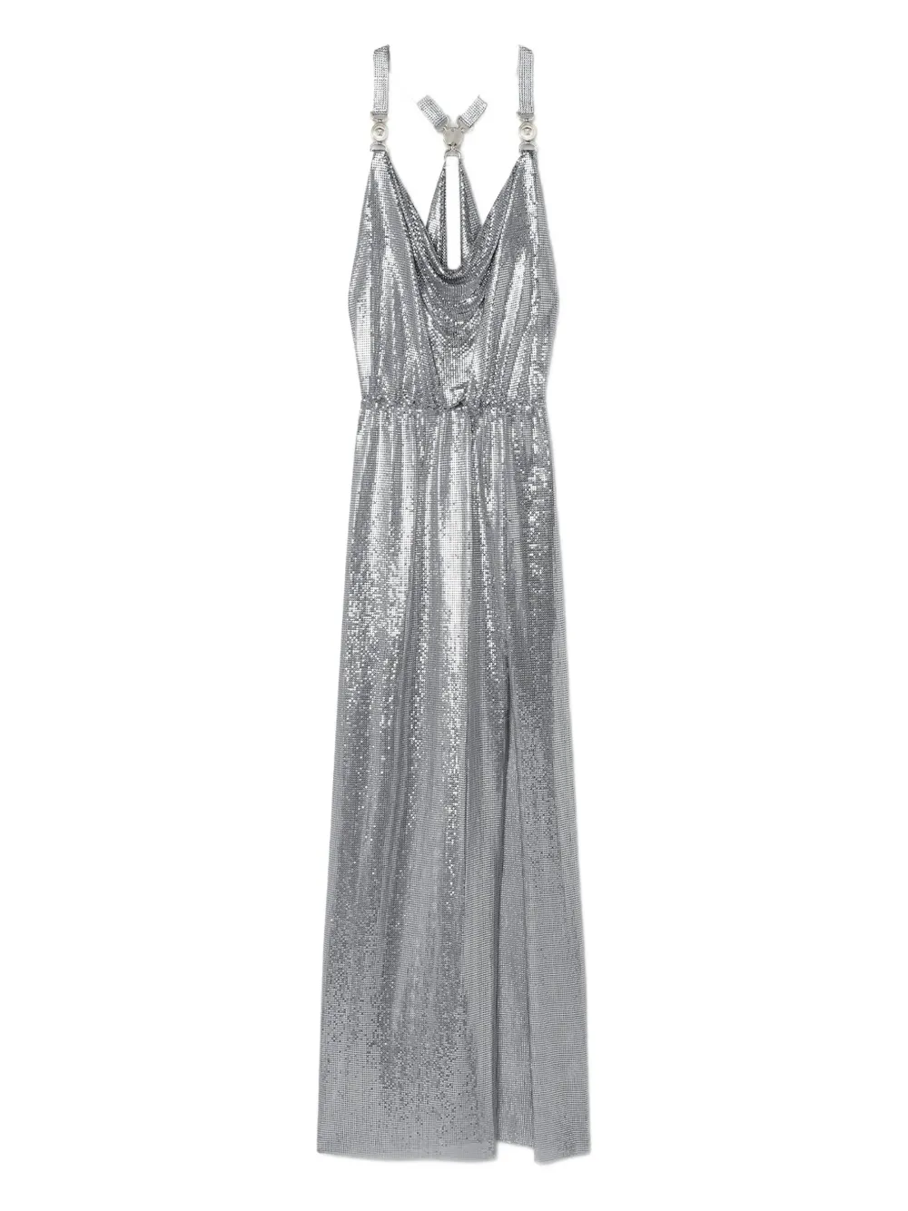 Versace Medusa '95 chainmail maxi dress Zilver