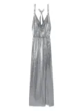 Versace Medusa '95 chainmail maxi dress - Silver