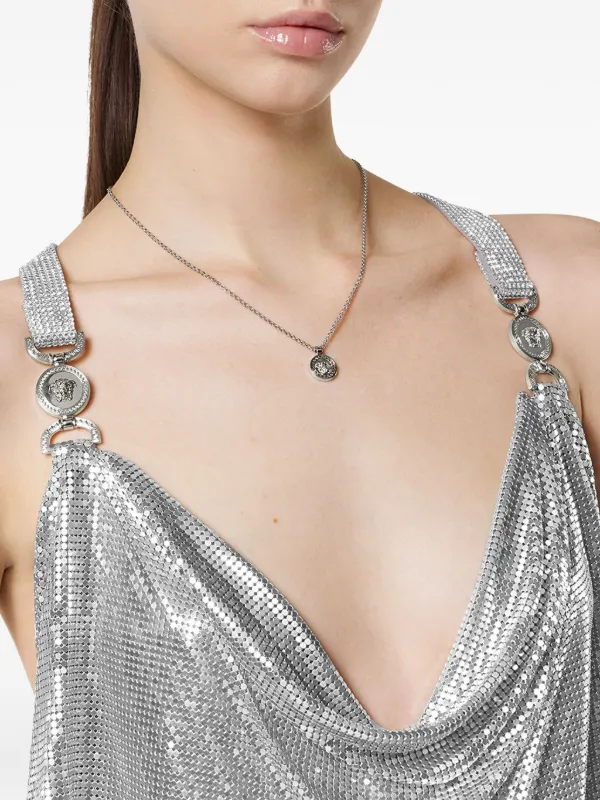 Versace Medusa '95 Chainmail Maxi Dress | Silver | FARFETCH Versace Medusa '95 Chainmail Maxi Dress | Silver | FARFETCH