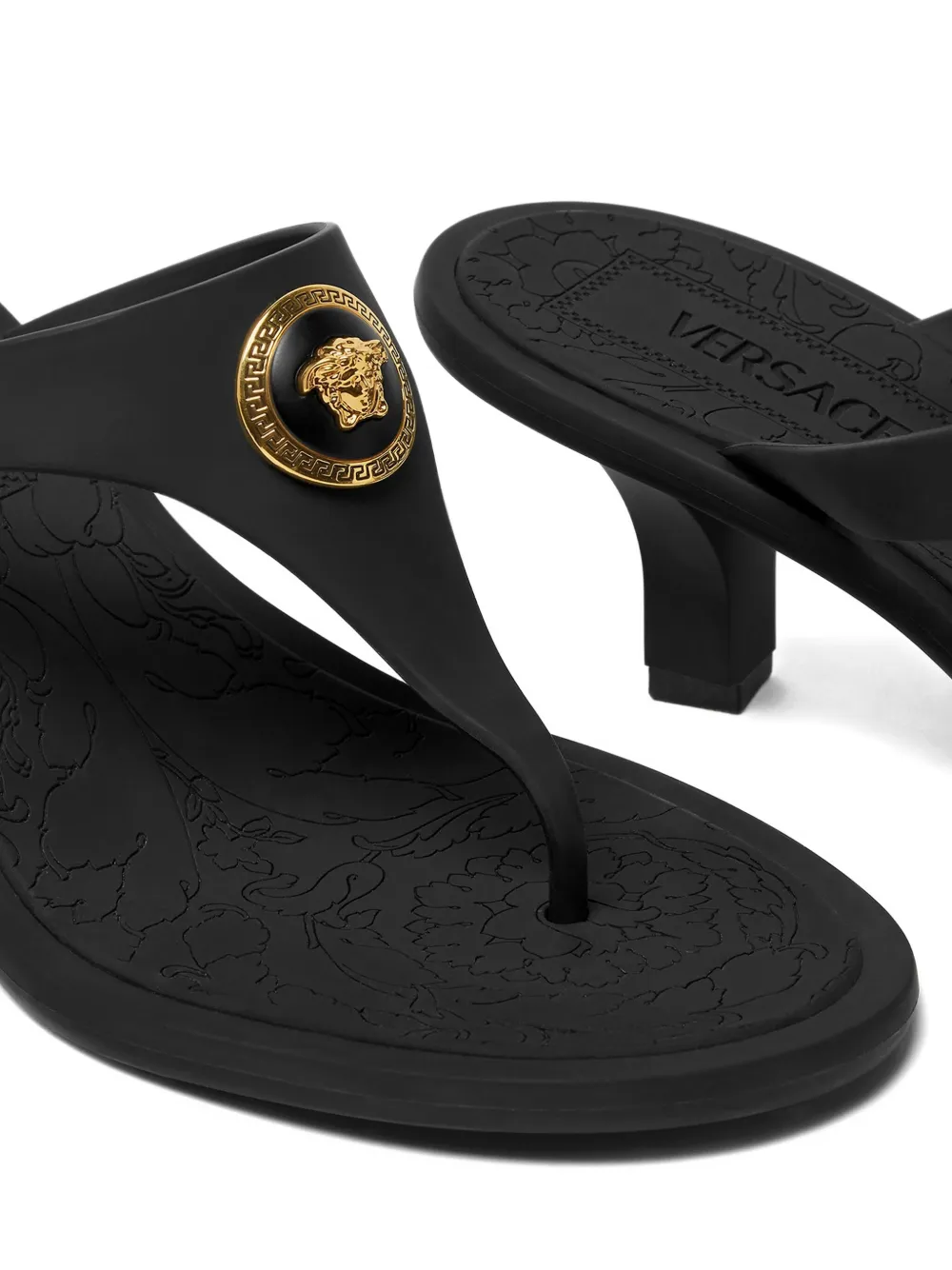 Shop Versace 55mm Alia Mules