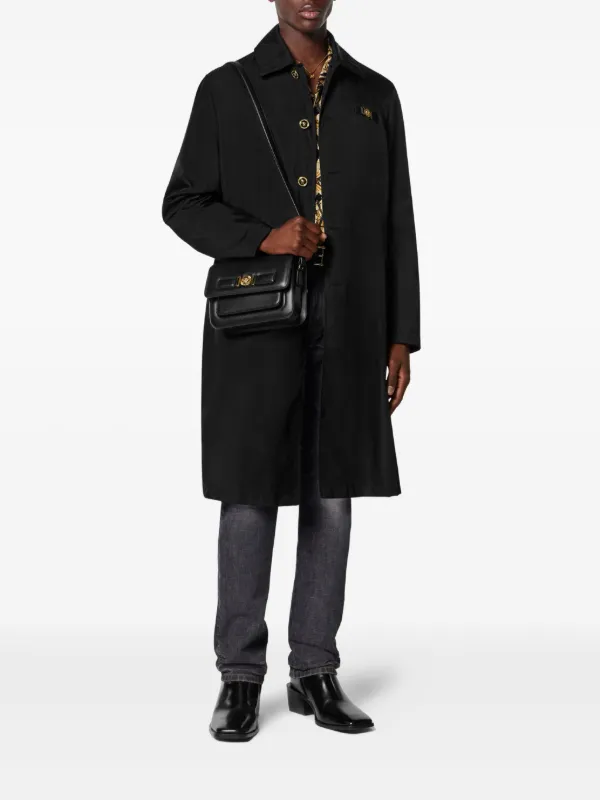 Versace Nylon Trench Coat | Black | FARFETCH