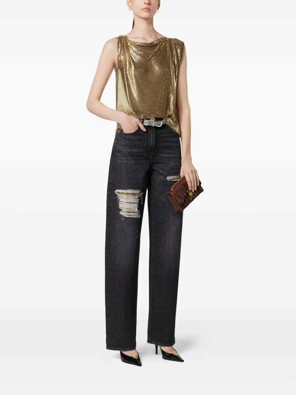 Versace Medusa '95 jeans - Zwart