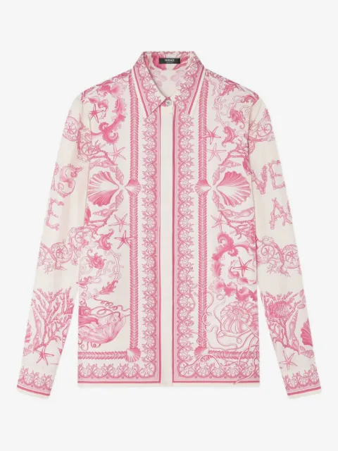Versace Underwater Barocco-print shirt
