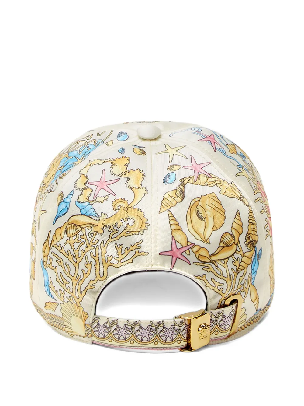 Versace Underwater Barocco honkbalpet Beige