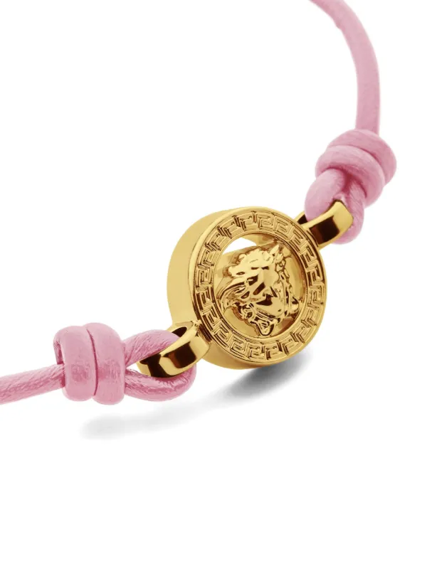 Versace ラ メドゥーサ '95 レザーブレスレット | ピンク | FARFETCH JP