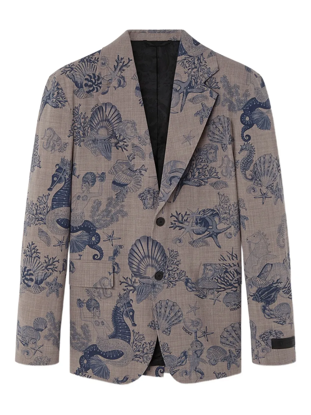 Versace Coral Theatre single-breasted wool blazer | Brown | Image 1