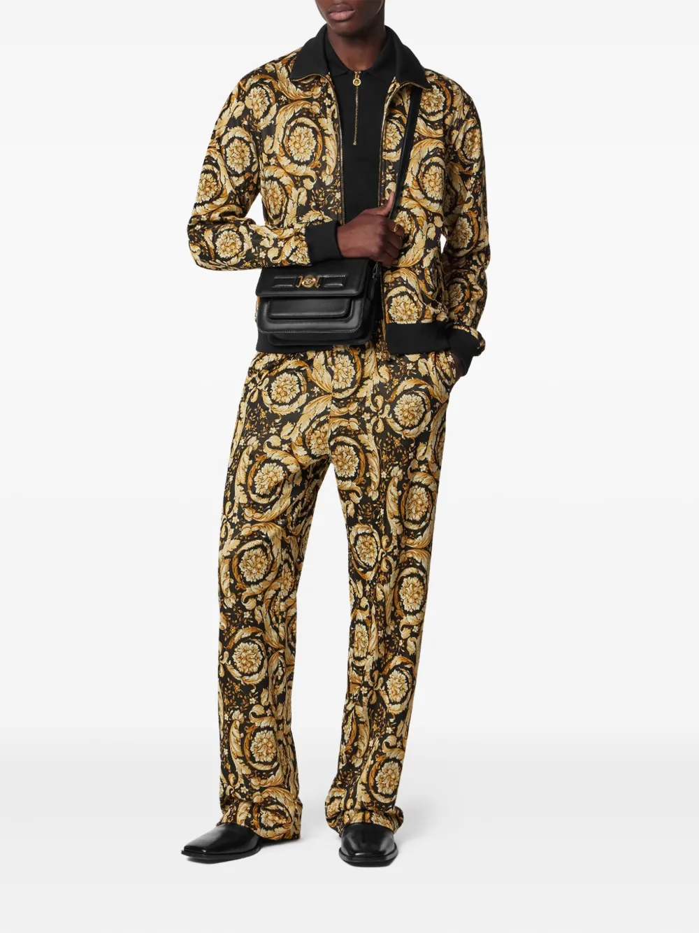 Versace Barocco trainingsbroek met jacquard Goud