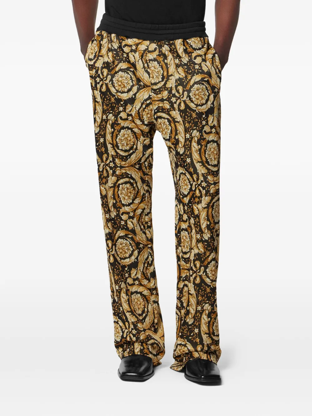 Versace Barocco trainingsbroek met jacquard Goud