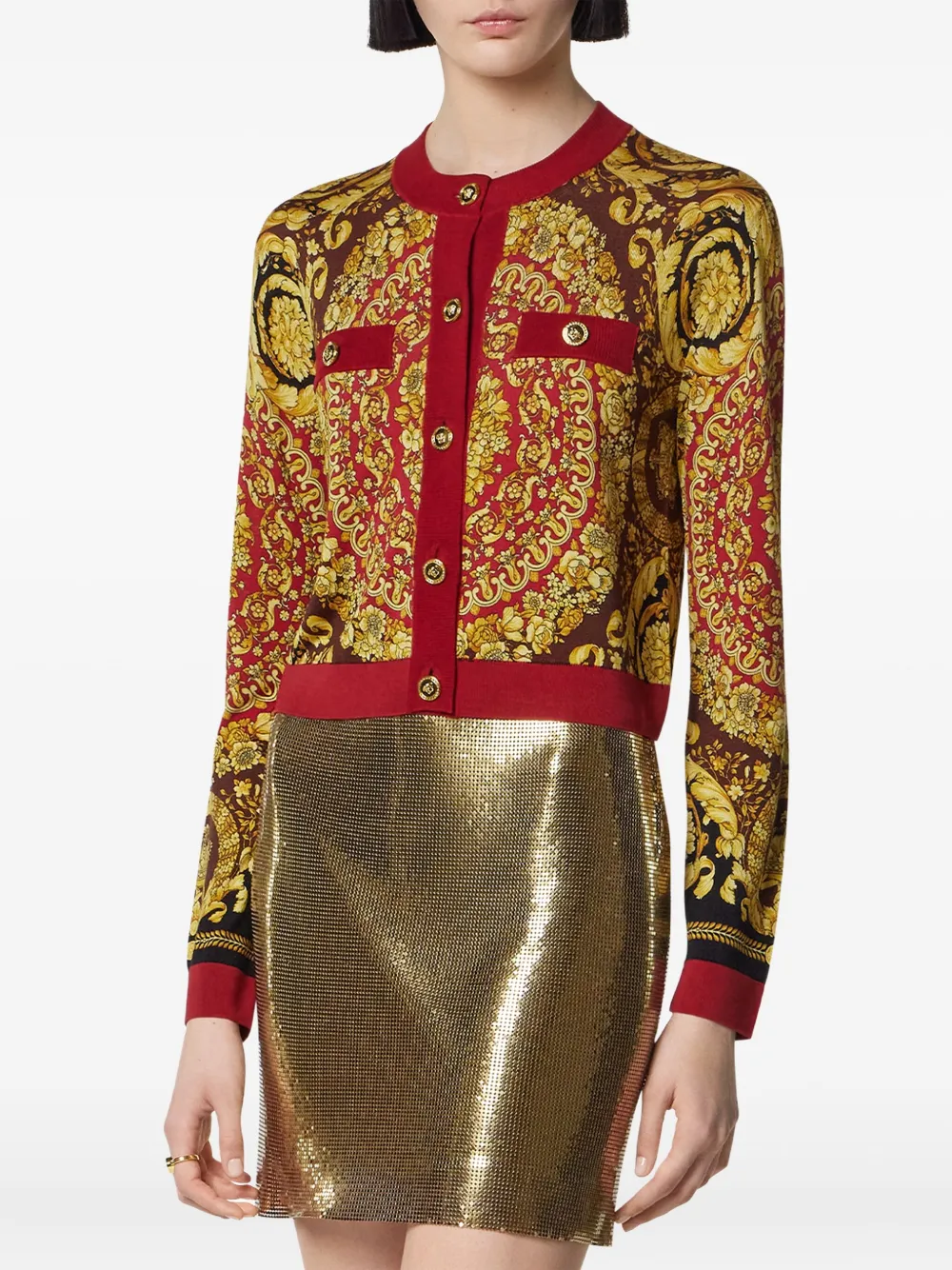 Versace Barocco vest Rood