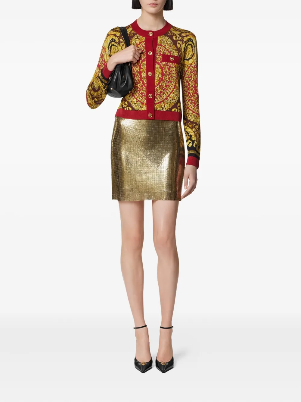 Versace Barocco vest Rood