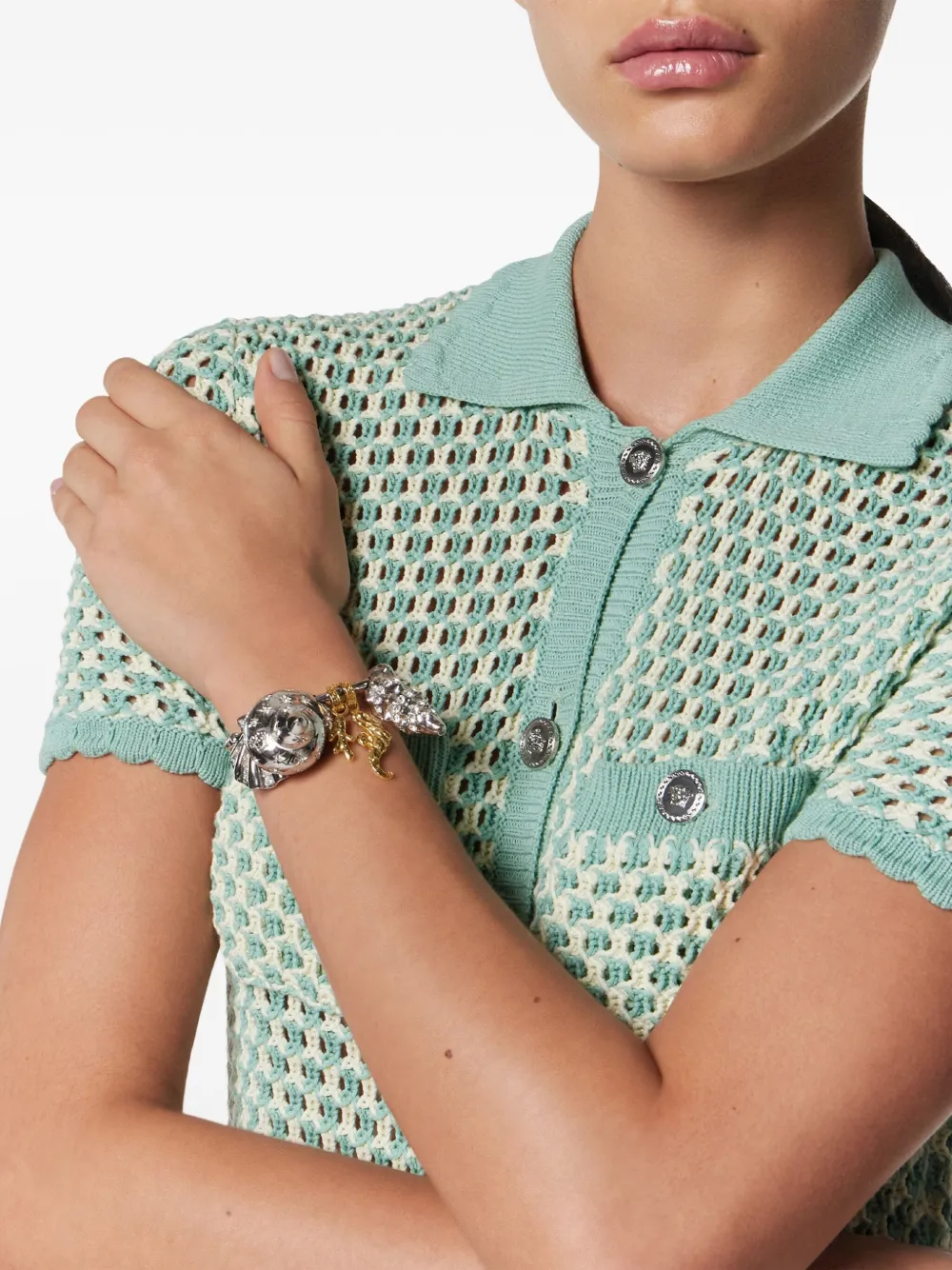 Versace Icons De La Mer bracelet - Zilver