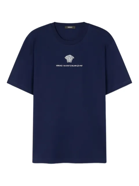 Versace embroidered-Medusa Head T-shirt