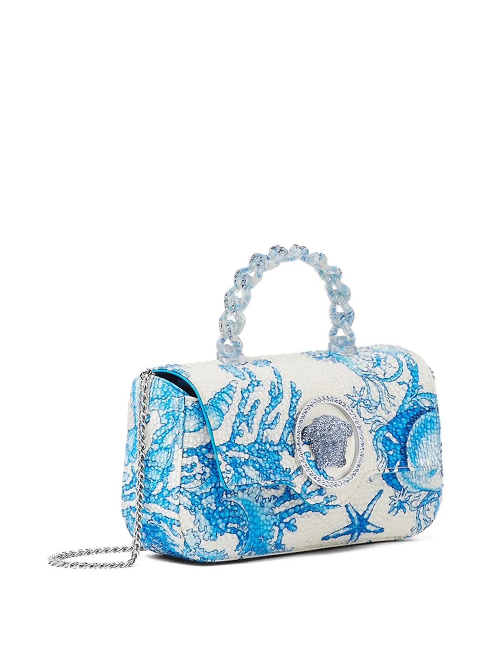 Versace Underwater Barocco La Medusa mini-tas Blauw