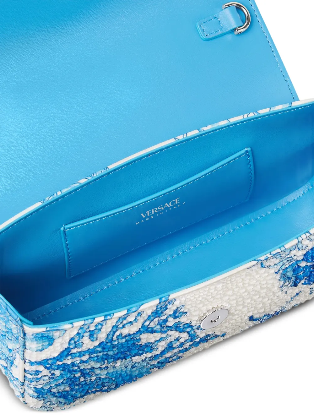 Versace Underwater Barocco La Medusa mini-tas Blauw