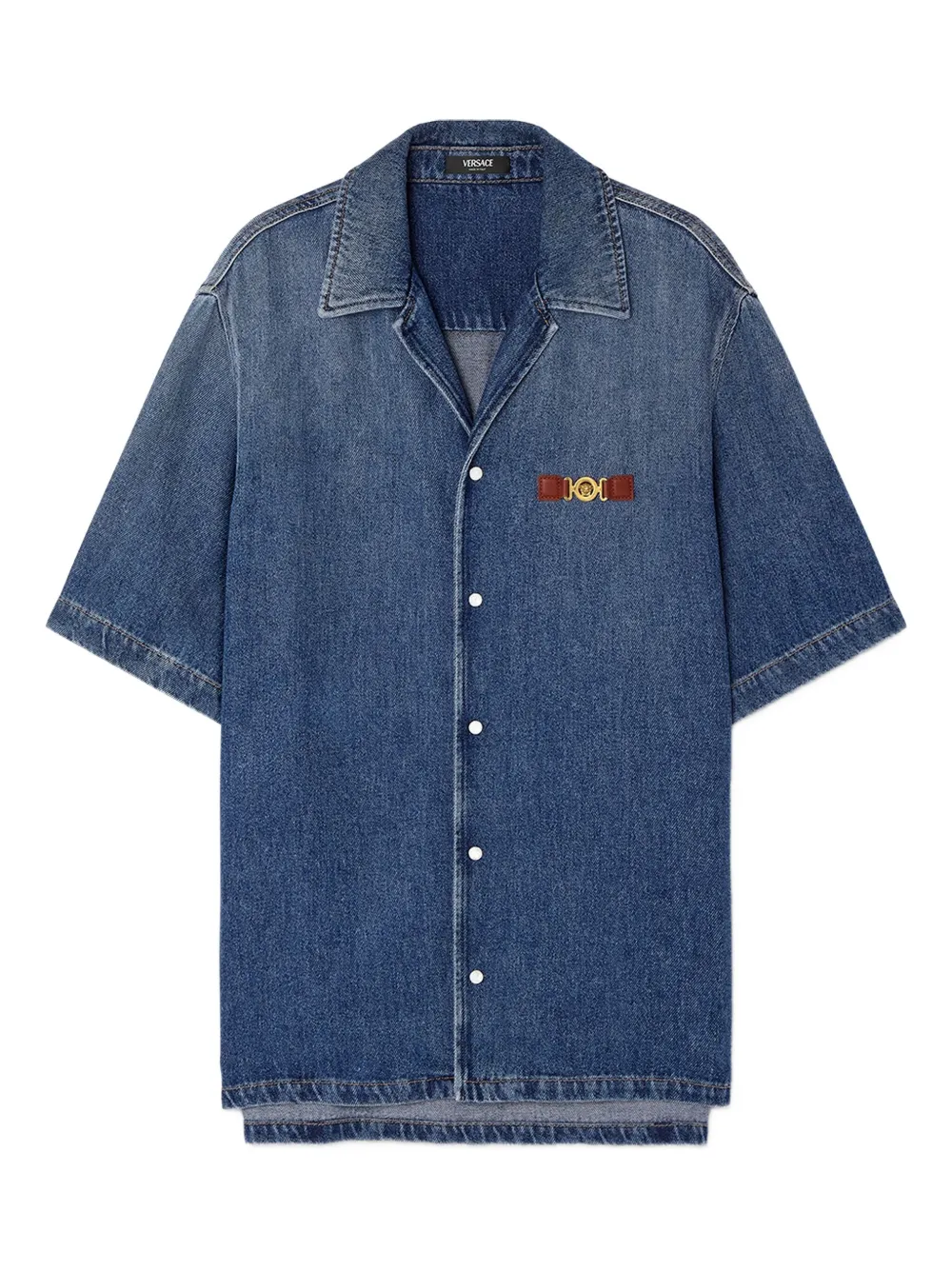 Versace Medusa Biggie overhemd Blauw