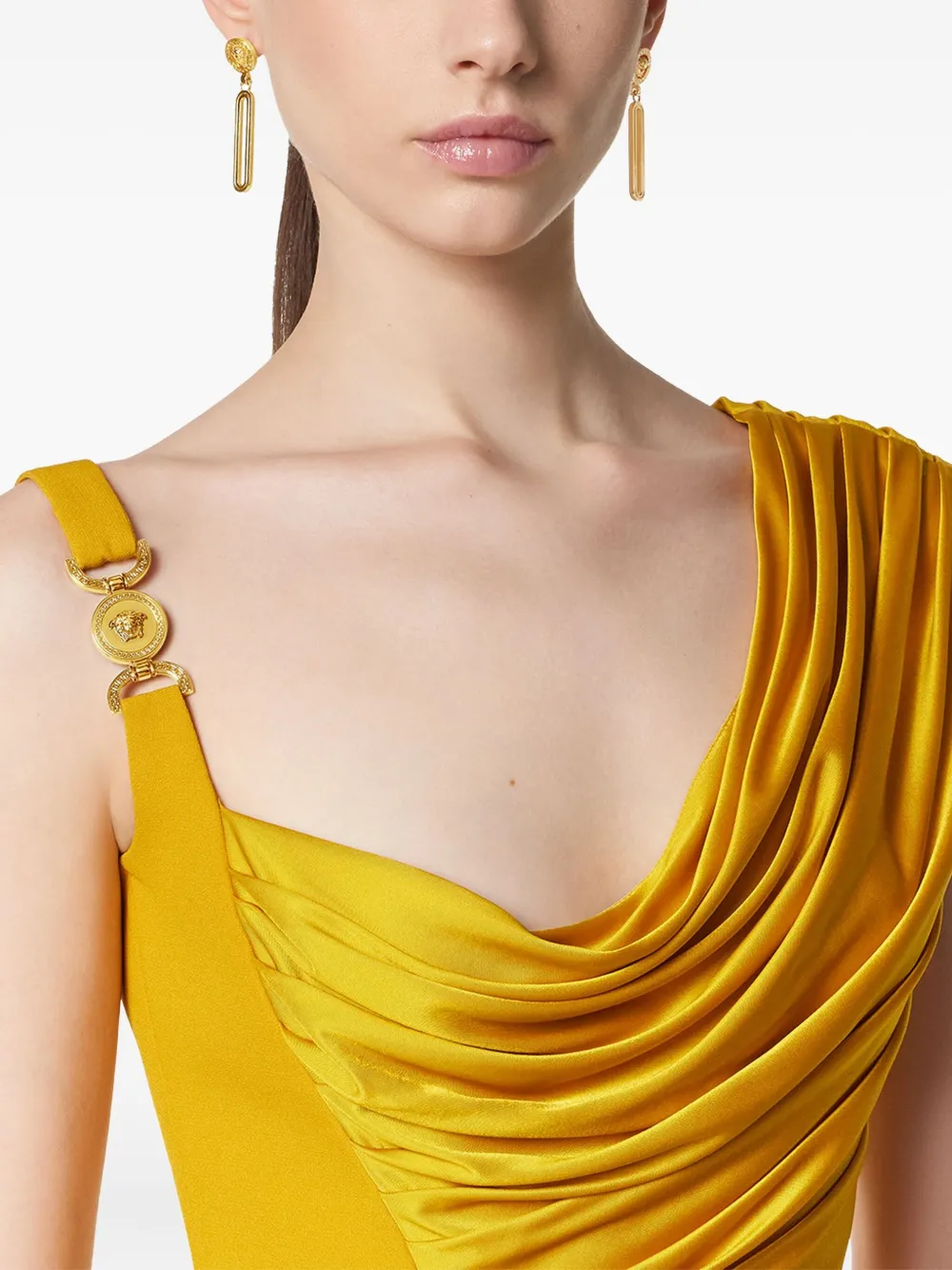 Versace Medusa '95 jurk Geel