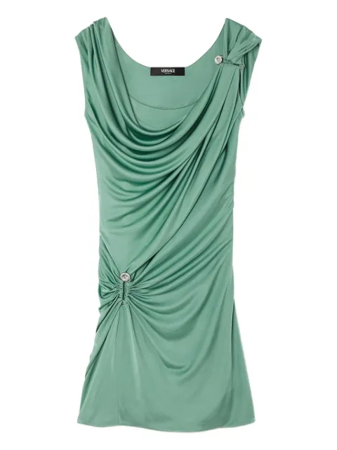 Versace Safety Pin draped mini dress