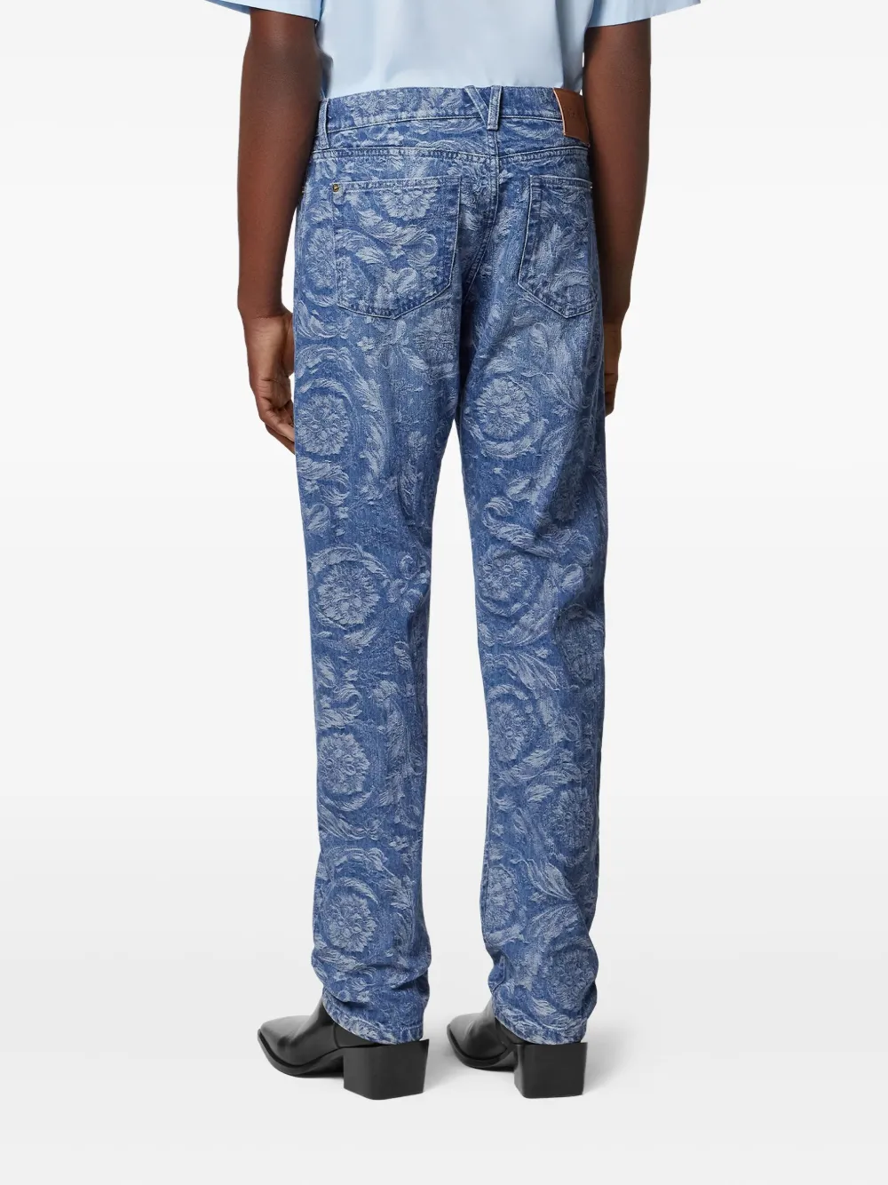 Versace Barocco jeans Blauw