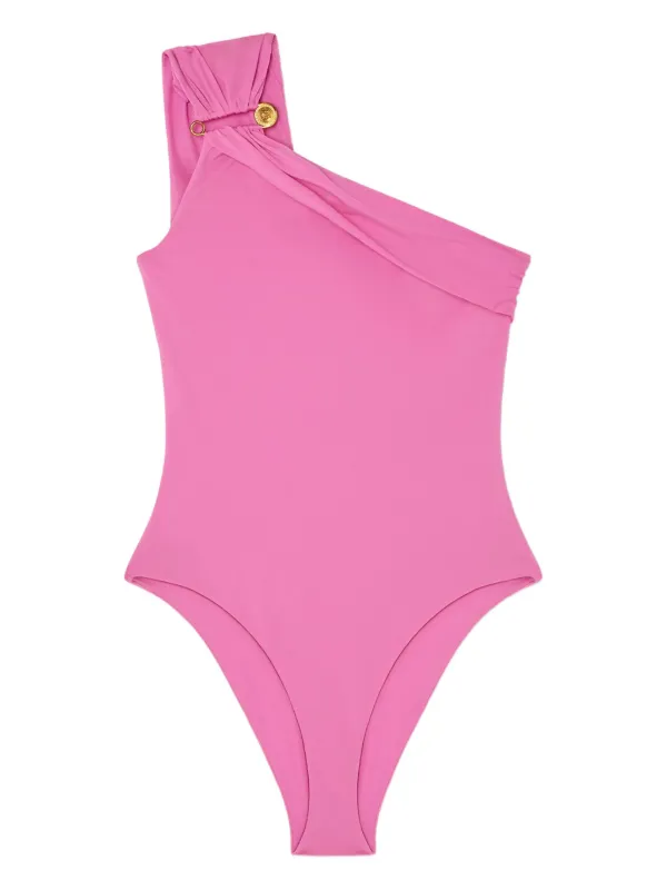 Versace Costume Da Bagno Con Spilla Da Balia Rosa FARFETCH IT