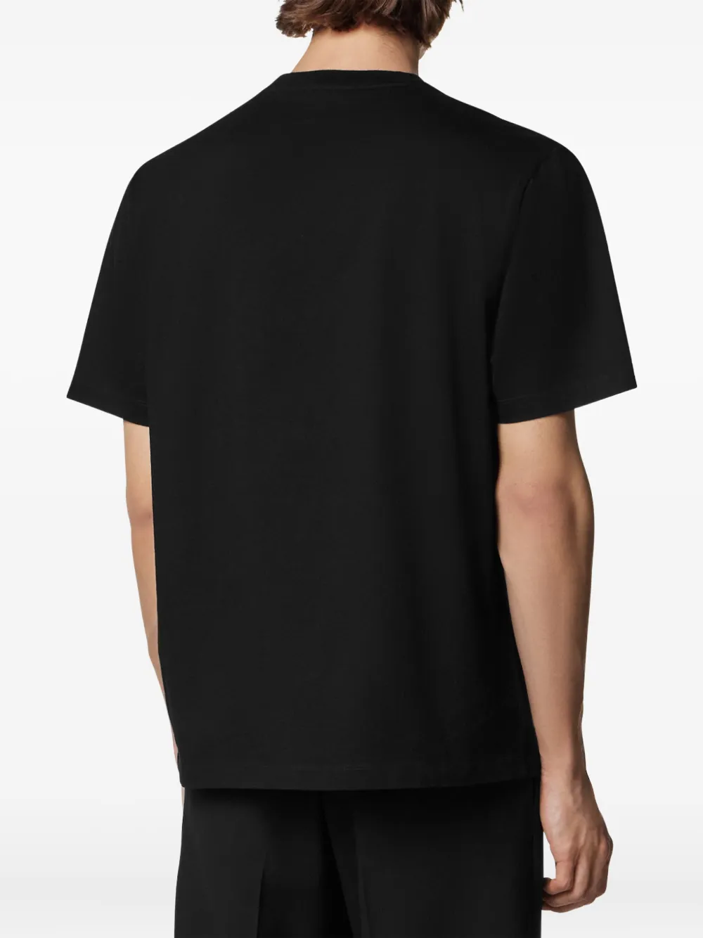 Versace La Medusa T-shirt verfraaid met kristallen Zwart