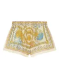 Versace Underwater Barocco cover-up shorts - Gold