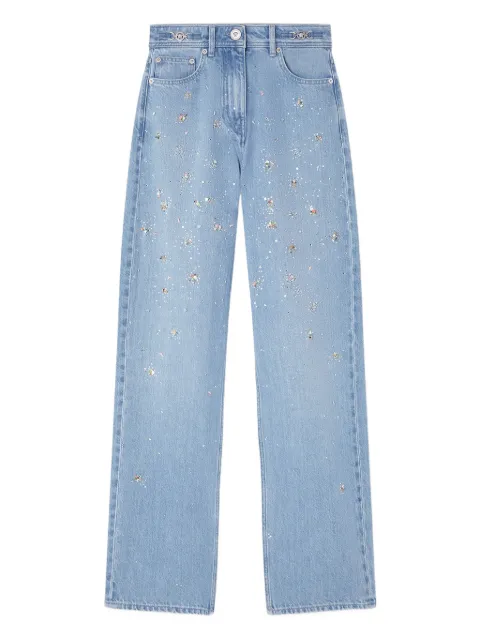 Versace embellished high-waist jeans