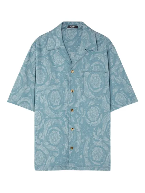 Versace camisa manga corta con estampado Barocco