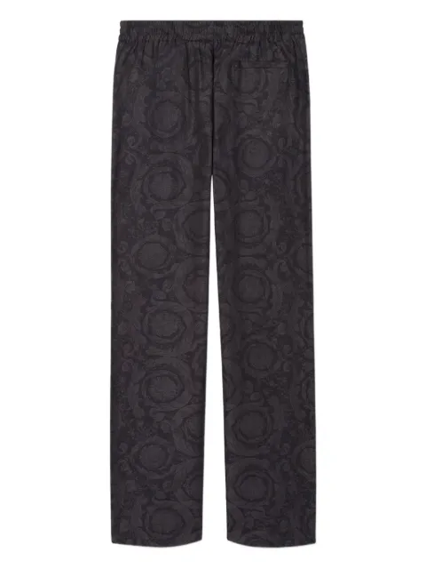 Versace baroque-print drawstring trousers