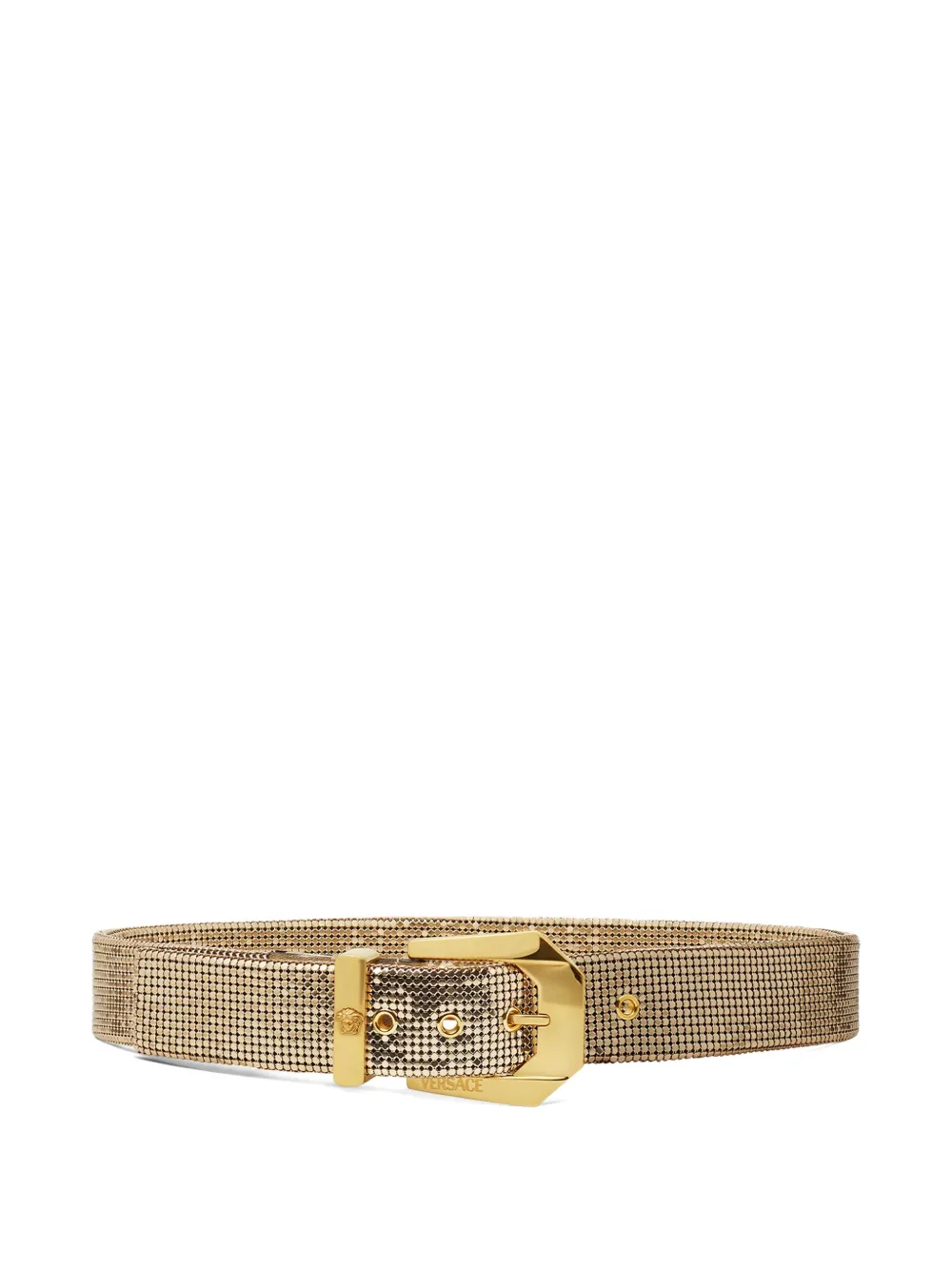 Versace Metallic riem verfraaid met maliën Goud