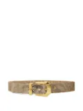 Versace chainmail-embellished metallic belt - Gold