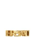Versace logo letter ring - Gold