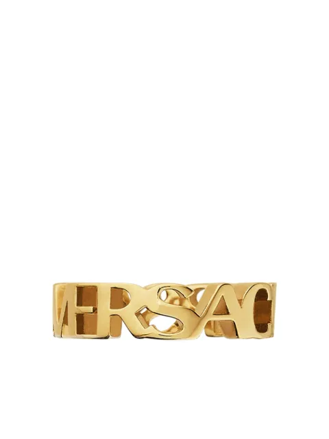 Versace logo letter ring