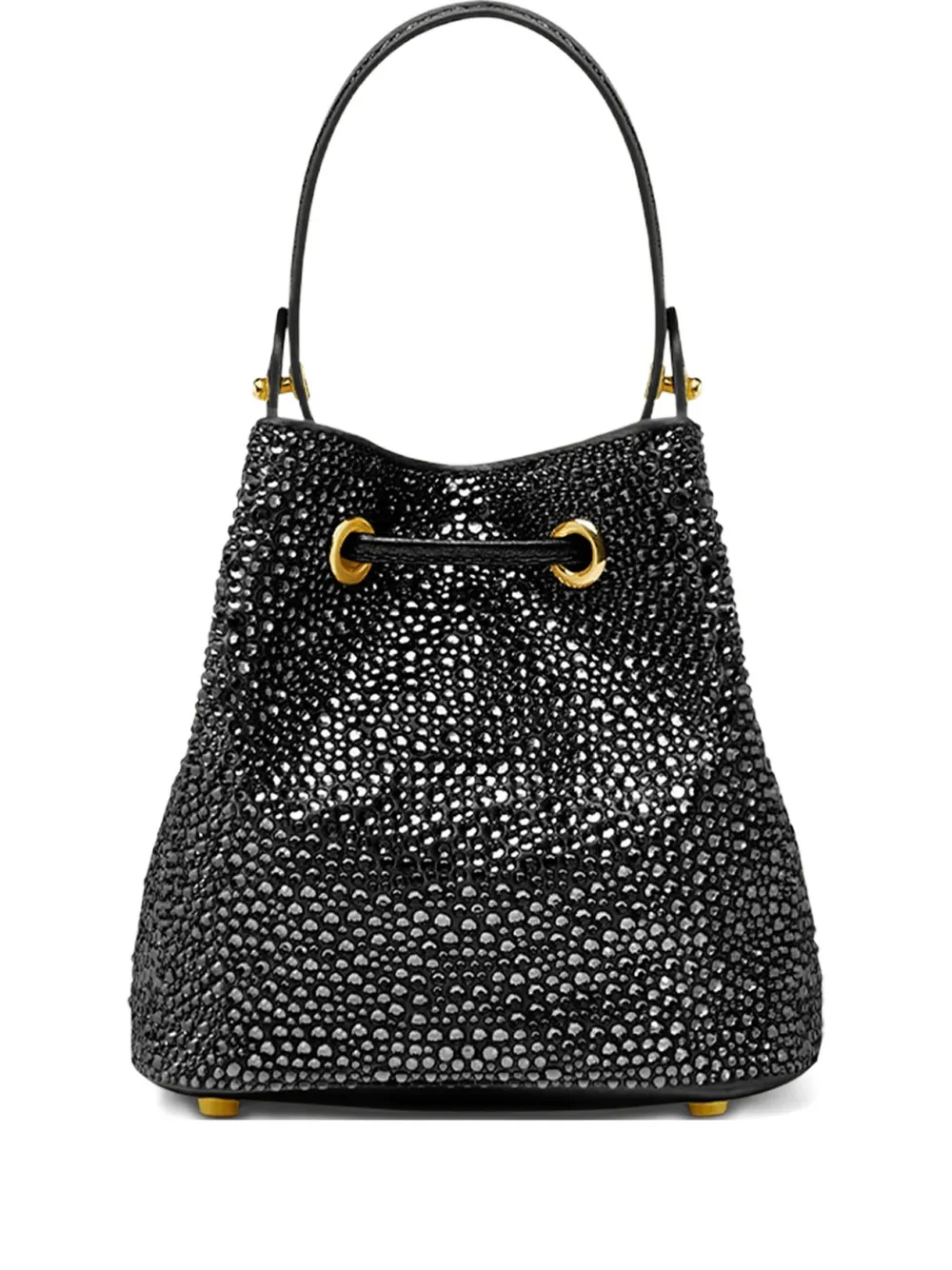 Versace La Medusa Crystal-embellished Mini Bucket Bag