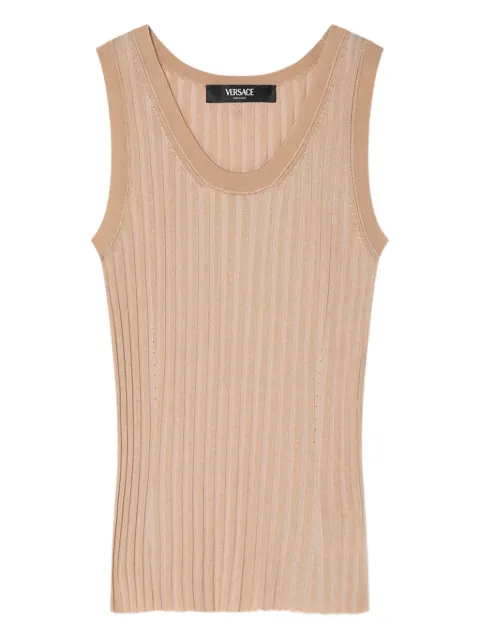 Versace ribbed sleeveless top