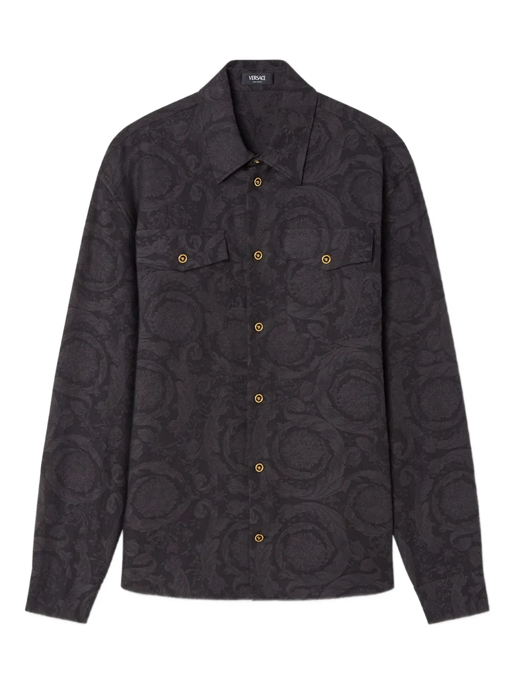 Versace Barocco overhemd Zwart
