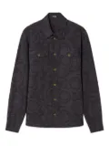 Versace Barocco jacquard chambray shirt - Black