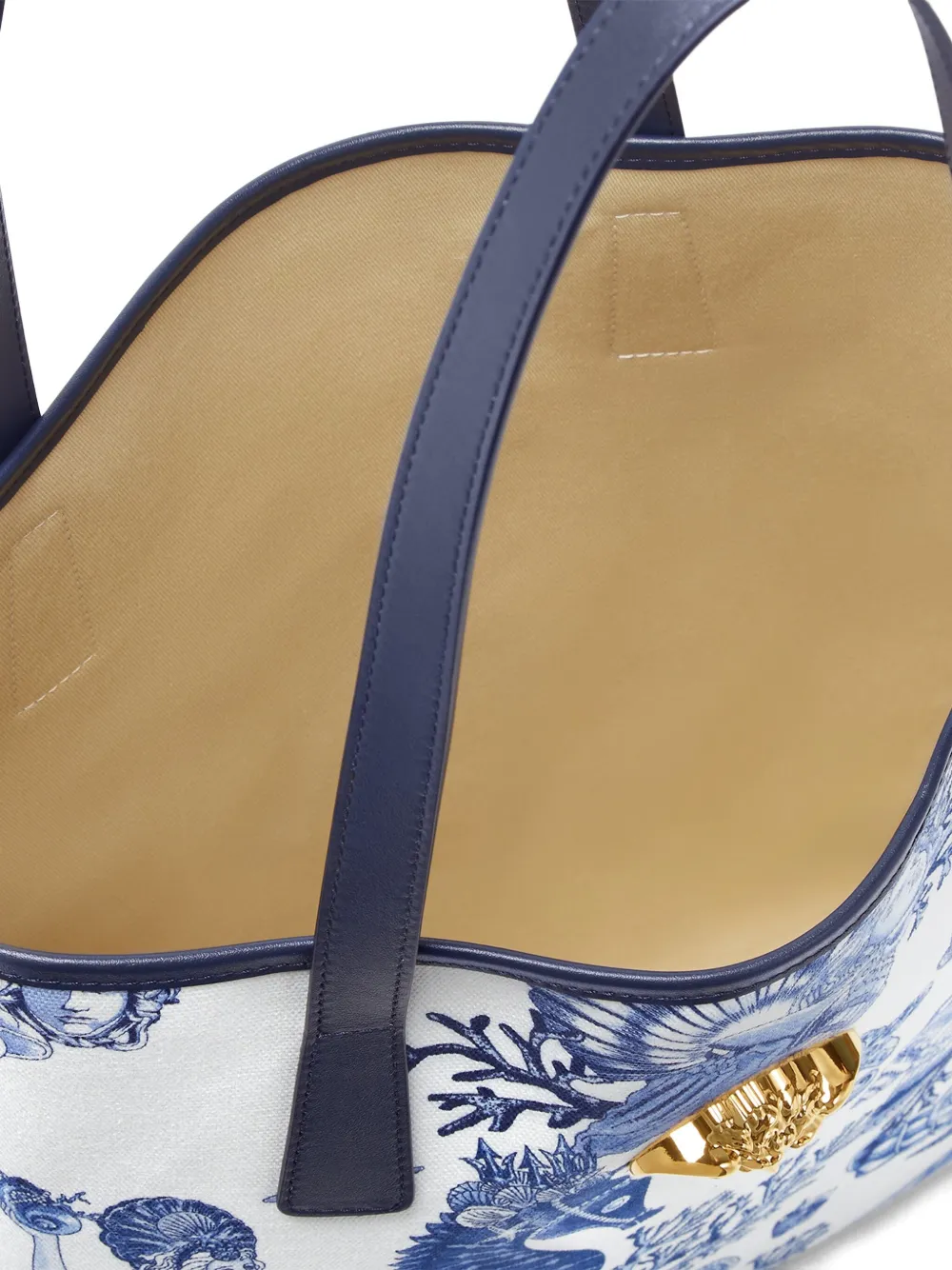 Versace Coral Theatre La Medusa canvas shopper Blauw